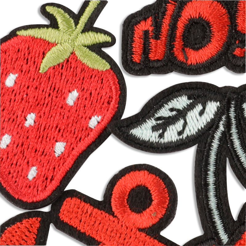 Wholesale Computer embroidery heart patch accessories embroidery cloth patch